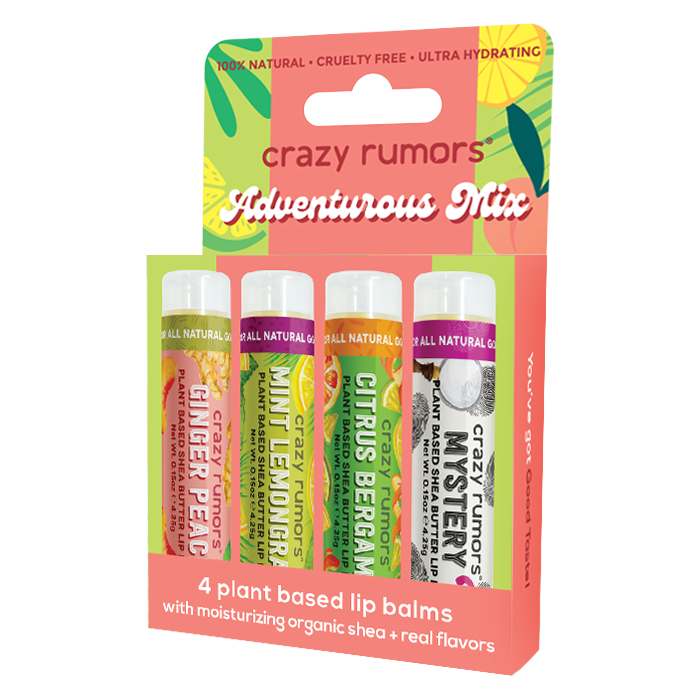 Crazy Rumors Adventurous Lip Balm Set - 4 Pack