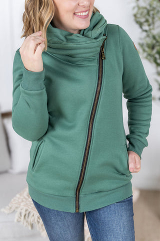 Fern Cowl Neck Zip-Up