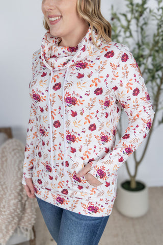 Autumn Floral Funnel Neck