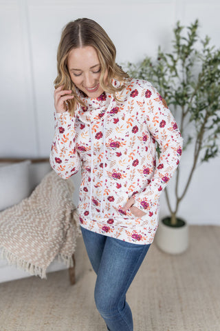 Autumn Floral Funnel Neck