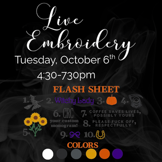 *PRE-ORDER* Live Embroidery Night - Tuesday, Oct 6th - Lemon Kimono