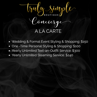 Truly Simple Concierge Services - A la Carte Services