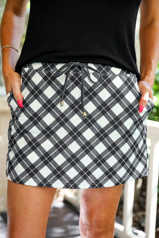 *PRE-ORDER* Midnight Plaid Skort