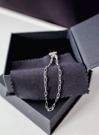 Truly Simple's Everyday Paperclip Bracelet - Water Resistant - Gold or Silver