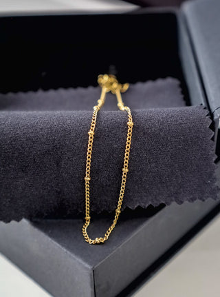 Truly Simple's Everyday Ball & Chain Bracelet - Water Resistant - Gold or Silver