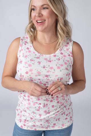 Pretty in Pink Floral Tank