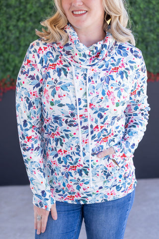 *Christmas Pre-Order Day 5*  Winter Berry Funnel Neck Pullover