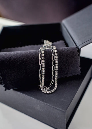Truly Simple's Everyday Marilyn Bracelet - Water Resistant - Silver