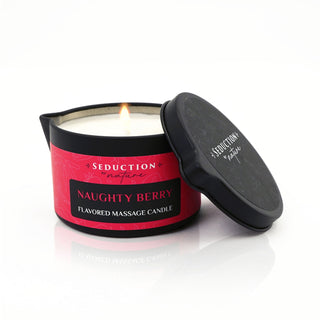 Naughty Berry Edible Massage Candle