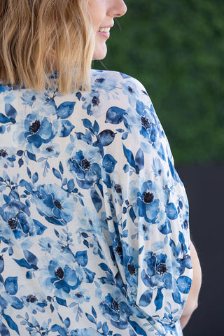 Sapphire Floral Dolman
