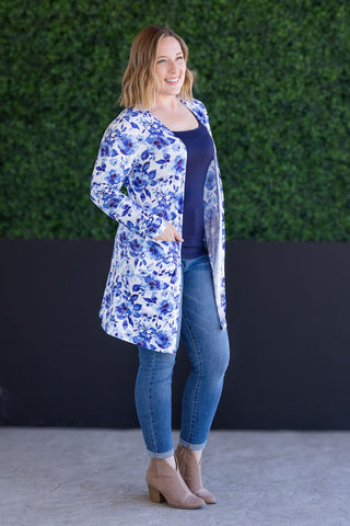 Sapphire Floral Classic Cardigan