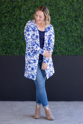 Sapphire Floral Classic Cardigan