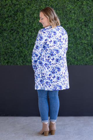 Sapphire Floral Classic Cardigan