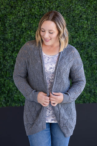 Grey Knit Cardigan