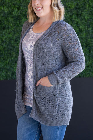 Grey Knit Cardigan
