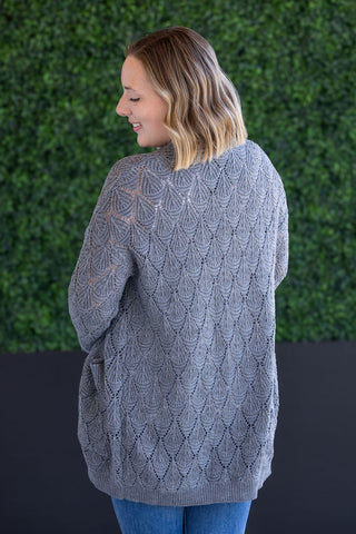 Grey Knit Cardigan