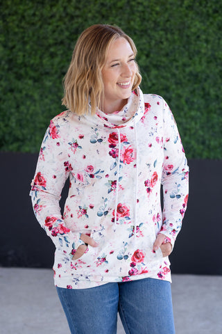 Pink Bloom Soft Funnel Neck