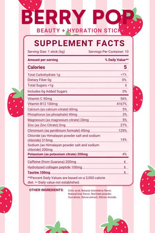 *TMLL Monthly Pre-Order* Glow Go Wellness Drinks - Berry Pop