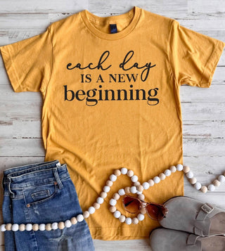 *Pre-Order* Each Day is a New Beginning Tee - TWO Colors