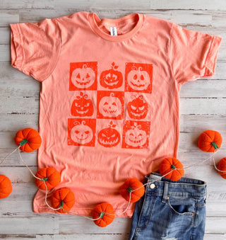 *Pre-Order* Checkerboard Pumpkin Tee