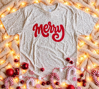 *Pre-Order* Leopard Merry Tee