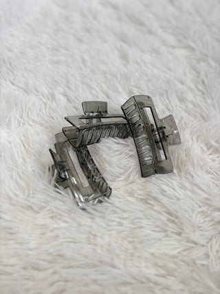 Clear Black Claw Clip