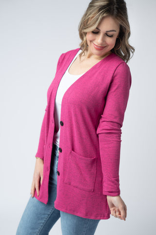 Hot Pink Cardigan