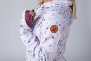 Wildflower Gardens Hoodie w/ Crochet Ties