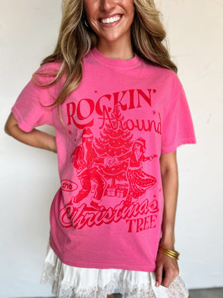 *Christmas Pre-Order Day 7* Rockin' Around the Christmas Tree Graphic Tee