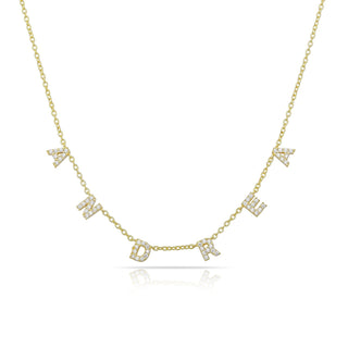 *Pre-Order* Mini Dover Name Necklace - Water Resistant - Gold & Silver