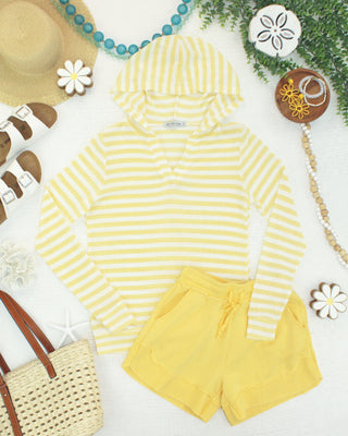 Lemon Striped Hoodie