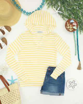 Lemon Striped Hoodie