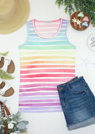 Rainbow Stripes Tank