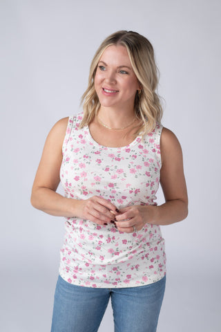 Pretty in Pink Floral Tank