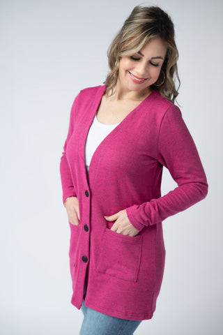 Hot Pink Cardigan