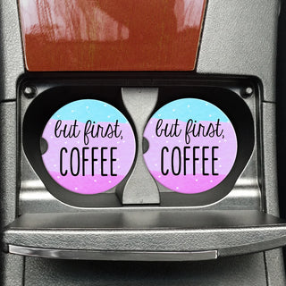 But First Coffee Car Coaster Set
