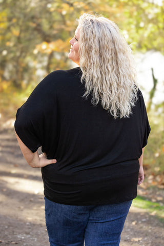 Black Dolman Top