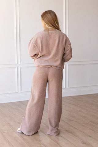 Christmas in July DAY 1: Toffee Corded Crew & Pants SET