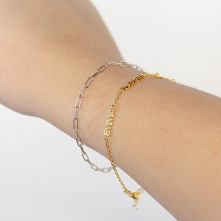 *Pre-Order* Cherish Multiple Name Bracelet - Water Resistant - Gold & Silver