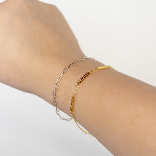 *Pre-Order* Cherish Multiple Name Bracelet - Water Resistant - Gold & Silver