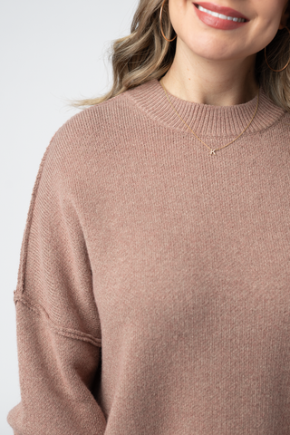 Rose Gold Cozy Sweater