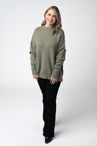 Light Olive Cozy Sweater