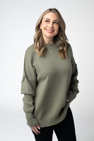 Light Olive Cozy Sweater