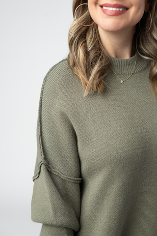 Light Olive Cozy Sweater