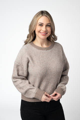 Mocha Cozy Crew Sweater