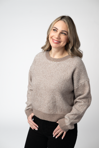 Mocha Cozy Crew Sweater