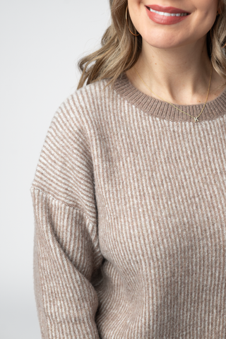 Mocha Cozy Crew Sweater