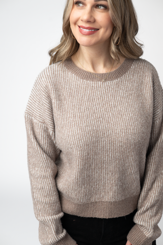 Mocha Cozy Crew Sweater