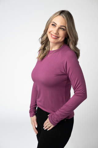Mulberry Long Sleeve Top w/ Thumbholes