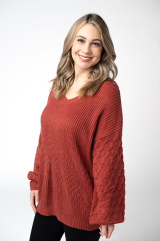 Brick Textured Sweater